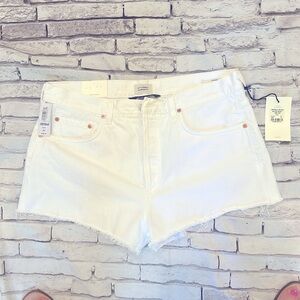 NWT citizens of humanity, white jeans shorts, size 31 brand new